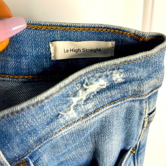 FRAME Le High Straight Jeans - distressed - Picture 3 of 5